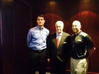 Cindric, Penske and driver Marcos Ambrose
