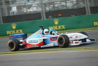 The F1 two-seater at Albert Park