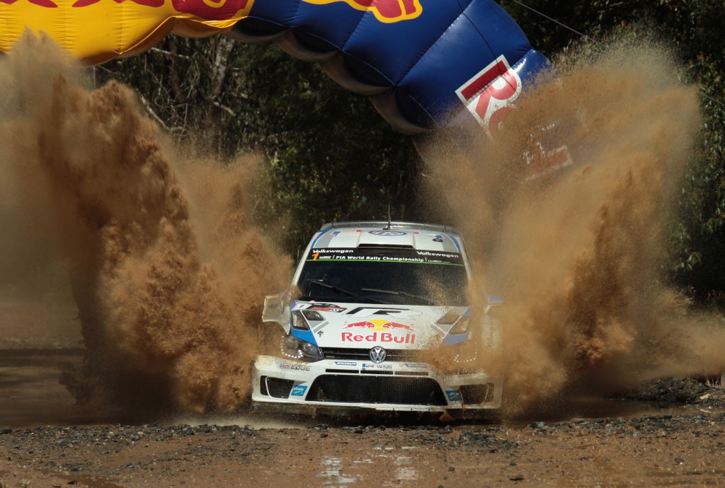 Sebastien Ogier on his way to victory