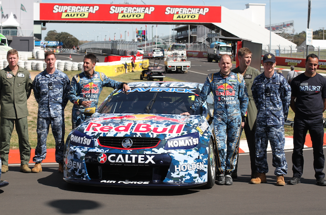 The team's RAAF tie-up includes race suits and merchandise