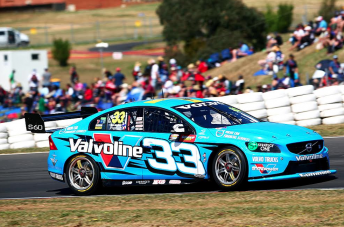 Scott McLaughlin leads a heavily interrupted Supercheap Auto Bathurst 1000 at the half way stage