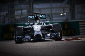 Lewis Hamilton cruised home to secure his second world championship in Abu Dhabi