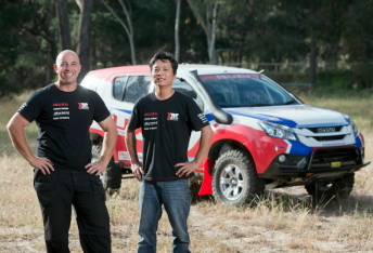 Adrian Di Lallo and co-driver Harry Suzuki ready to tackle the Dakar