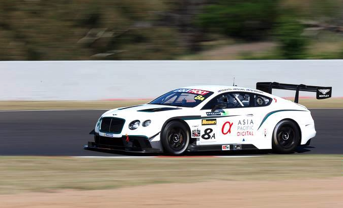 The Flying B Racing Bentley has incurred chassis damage