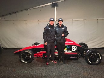 Team owner Michael Duncalfe with Scott Andrews