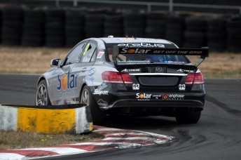 Will Davison finished 17th after being spun out of third place