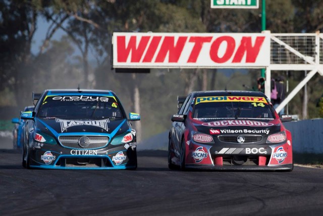 The iconic red and white Winton sign has been saved for future display in a proposed museum