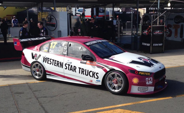 Marcos Ambrose turned 15 laps in practice