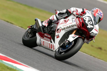 Casey Stoner suffered a stuck throttle early in the race