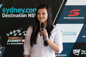 Renee Gracie at today's Bathurst event launch