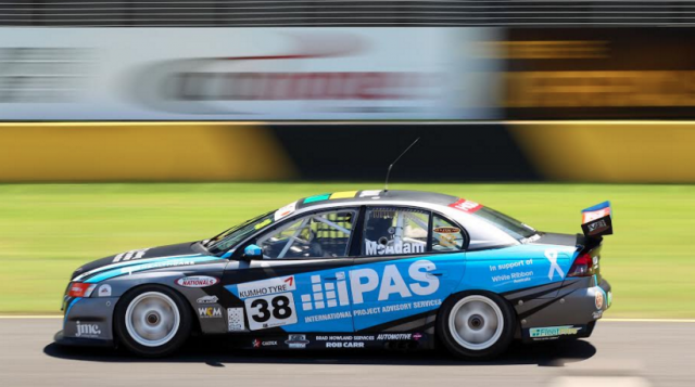 Liam McAdam in action during opening practice in Sydney