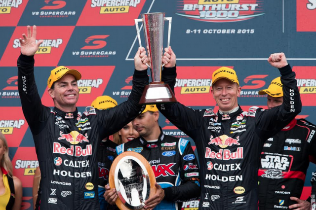Lowndes and Richards celebrate victory