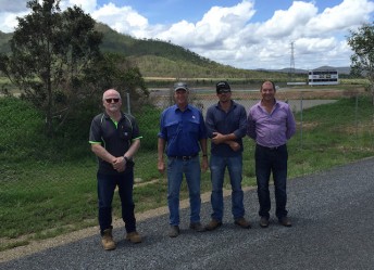 Springmount Raceway's Bruce Williams, Murray Moule, Evan Yelavich and 400 Thunder CEO Maurice Allen together at the new venue to announce to track's IHRA sanction and inclusion in the 400 Thunder calendar