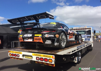 Engel's Mercedes suffered only minor damage