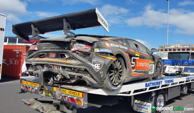 The M Motorsport Lamborghini has been withdrawn