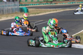 David Sera (96) withholding a challenge from Kyle Ensbey (3) PIC: Cooper's Photography
