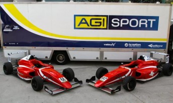 AGI Sport's newly liveried CAMS Jayco Australian F4 cars