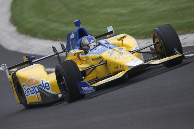 Marco Andretti clocks the fastest speed as IndyCar tested its domed skid plates at Indianapolis