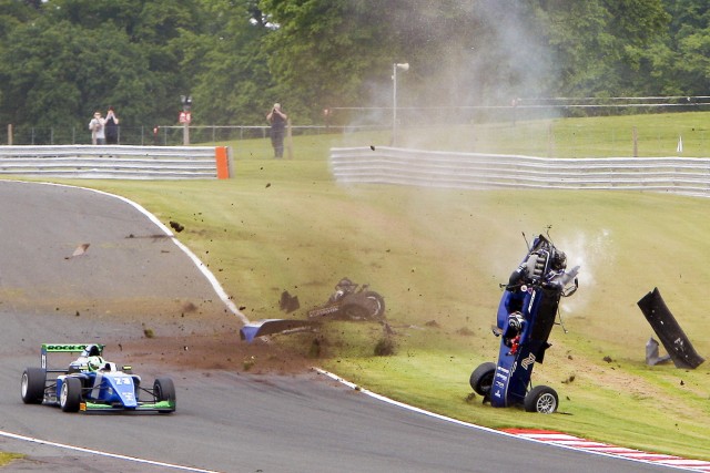 Ameya Vaiyanathan escaped this frightening crash pic PSP Images