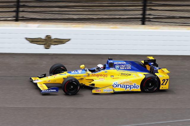 Marco Andretti has led the 33-car field to the fastest time after Practice 1 for the Indy 500