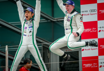 Jonathan Venter (right) scored victory at Shanghai