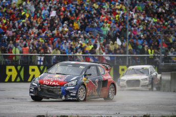Sebastien Loeb has claimed a breakthrough Rallycross victory