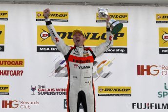 Gordon Shedden celebrates third BTCC title pic: PSP Images