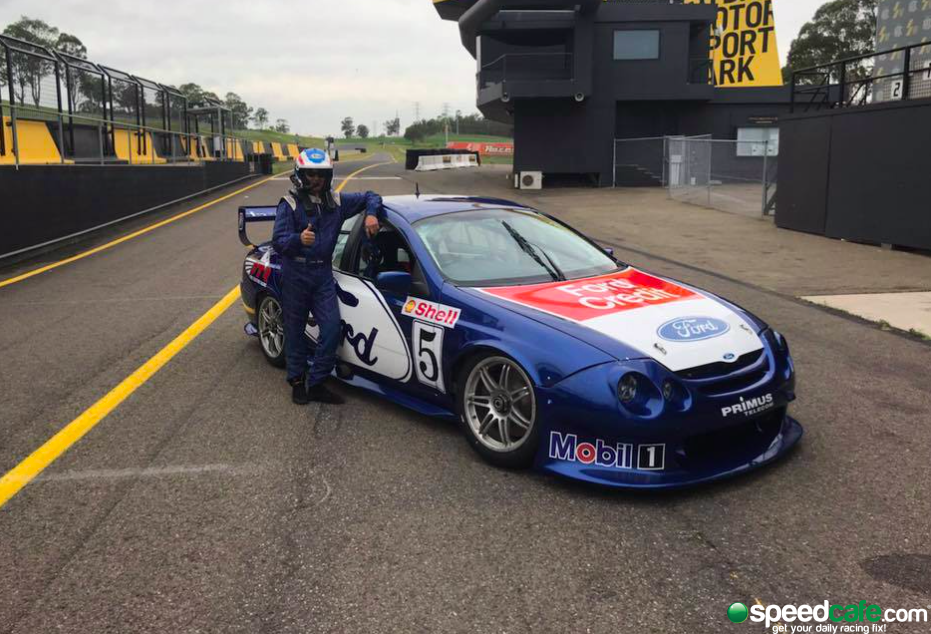 VIDEO Seton reunited with AU Falcon Supercar