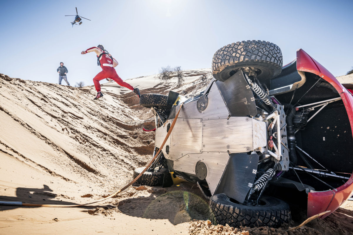 Sebastien Loeb rolled on Dakar Stage 5